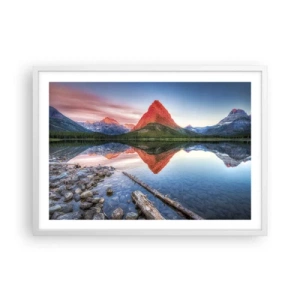 Plagát v bielom ráme - Teplo a chlad - 70x50 cm