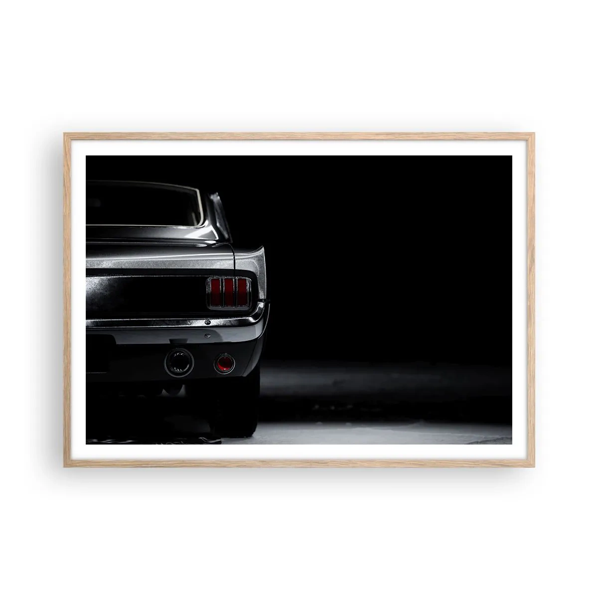 Plagát v ráme zo svetlého duba - Kúzlo klasiky - 100x70 cm