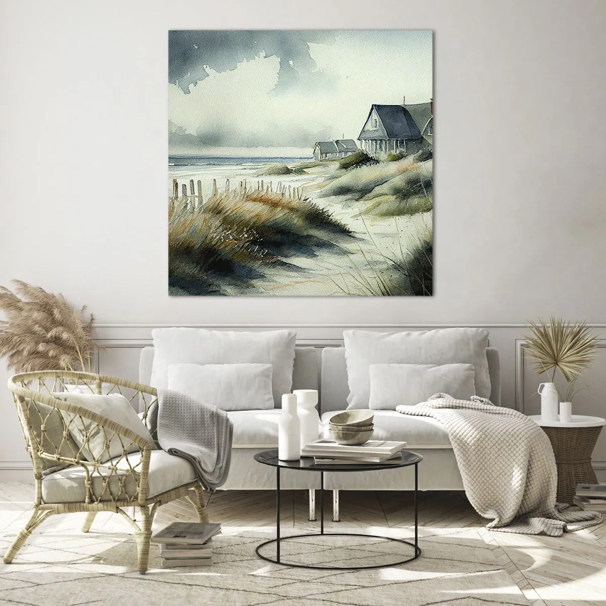 Obraz na skle - Ďaleko od zhonu - 40x40 cm