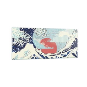 Obraz na skle - Z japonských inšpirácií - 120x50 cm