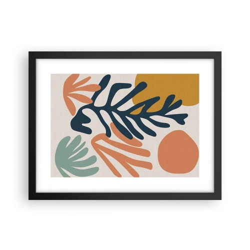 Plagát v čiernom ráme - Koralové more - 40x30 cm