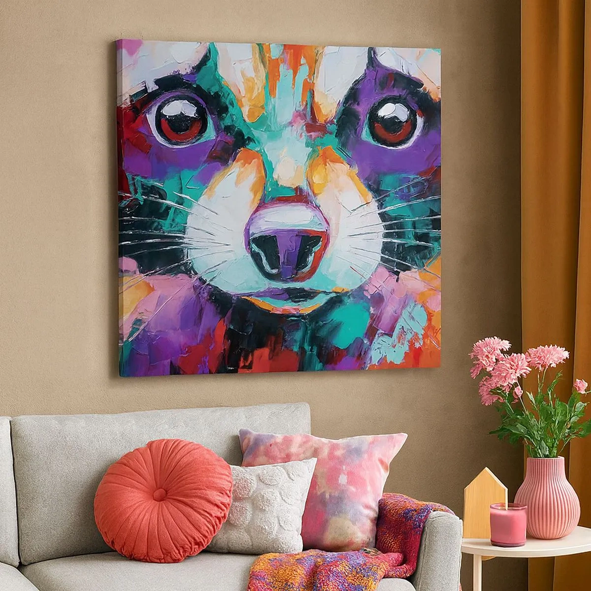 Obraz na plátne - Iba dobré emócie - 30x30 cm