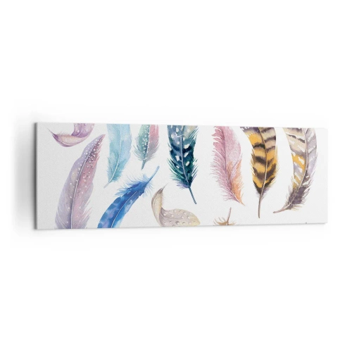 Obraz na plátne - Ľahké, strakaté a viacfarebné - 160x50 cm