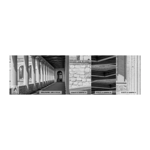 Vzorka fototapety Premium Canvas - Slnečná arkáda - Stĺpce, Architektúra, klasické - 100x30 cm