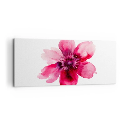 Obraz na plátne - Karmínový voňavý bozk - 100x40 cm