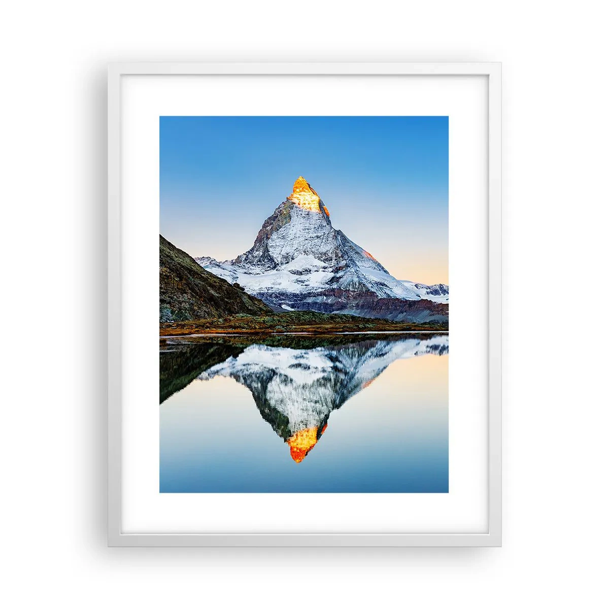 Plagát v bielom ráme - Dva svety - 40x50 cm