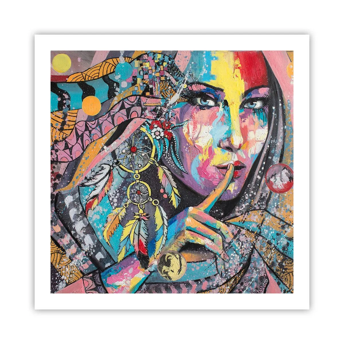 Plagát - Mlč, než pochopíš - 60x60 cm