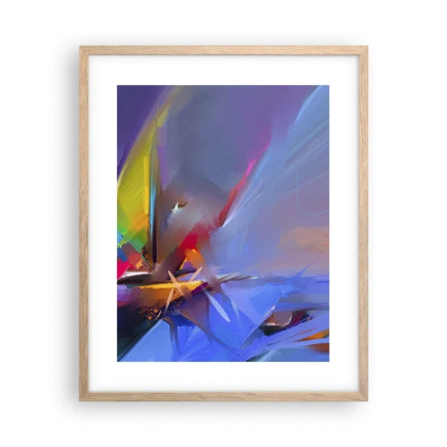 Plagát v ráme zo svetlého duba - Preletela ako vták - 40x50 cm