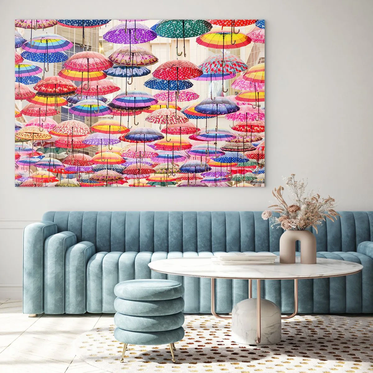 Obraz na skle - Mestská lúka - 120x80 cm