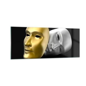 Obraz na skle - Život je divadlo - 100x40 cm