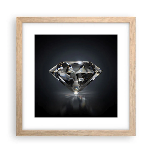 Plagát v ráme zo svetlého duba - Best girls friend - 30x30 cm