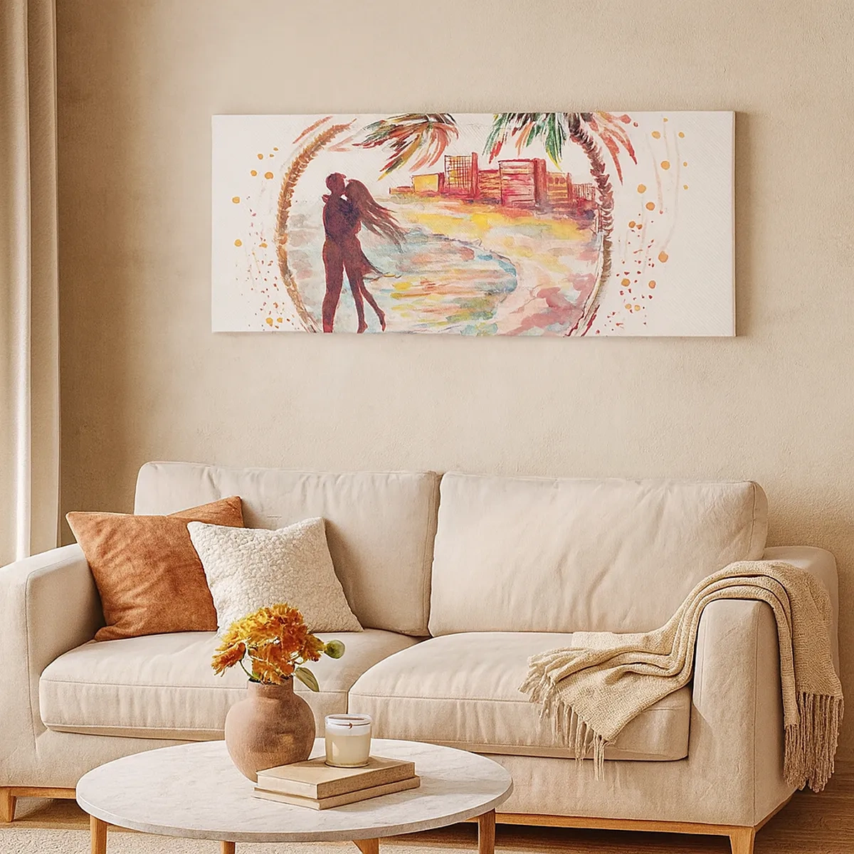 Obraz na plátne - Romantické prázdniny - 30x30 cm