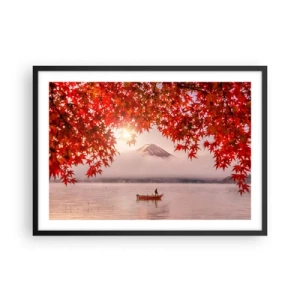 Plagát v čiernom ráme - V japonskom štýle - 70x50 cm