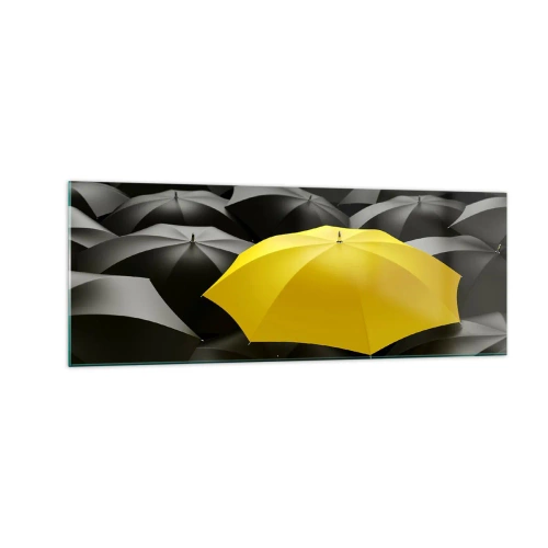 Obraz na skle - Zbohom smútku - 140x50 cm