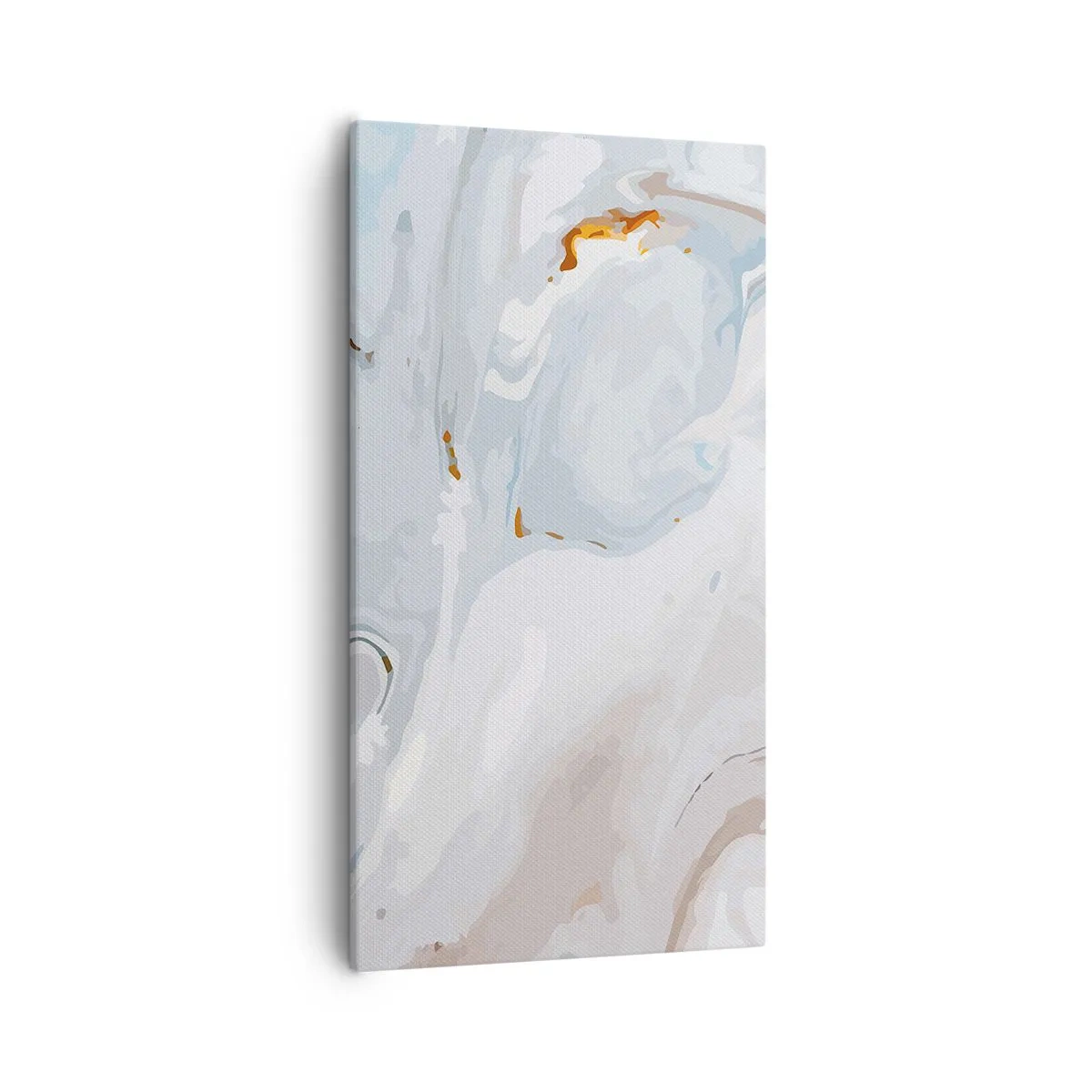 Obraz na plátne - Povznesená biela - 55x100 cm