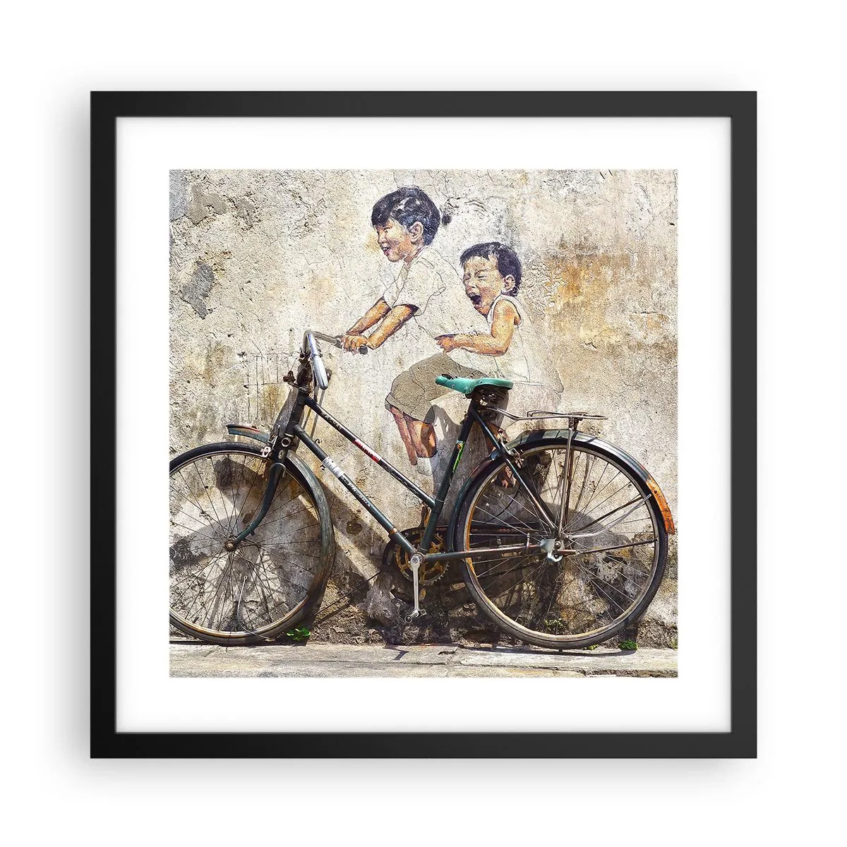 Plagát v čiernom ráme - Pravda alebo klam? - 40x40 cm