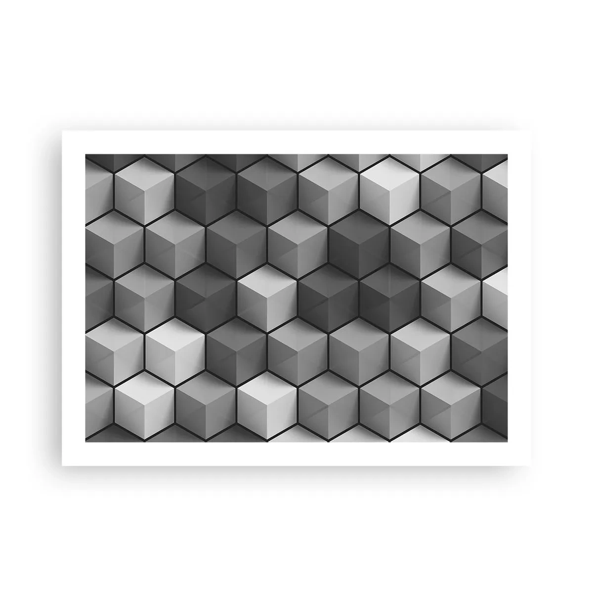 Plagát - Kubistické puzzle - 70x50 cm