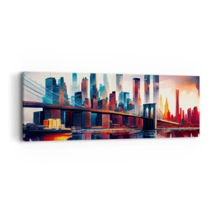 Obraz na plátne - Famózny New York - 90x30 cm