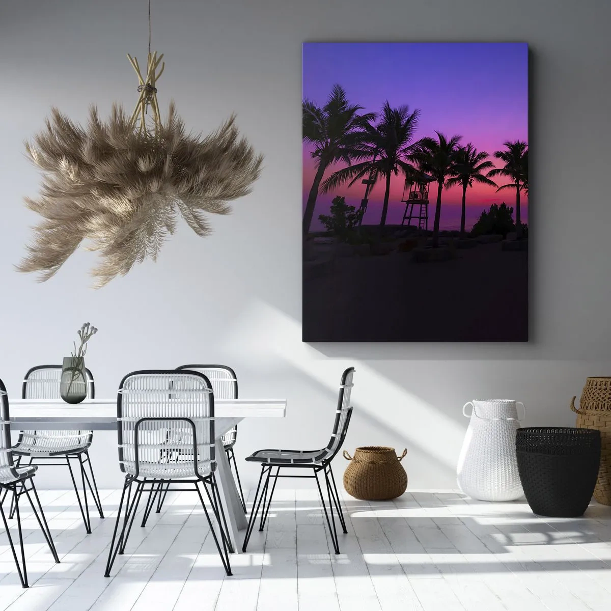 Obraz na plátne - Večer pod palmami - 50x70 cm