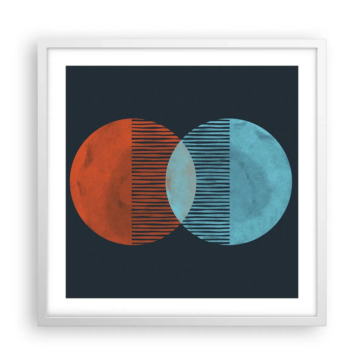 Plagát v bielom ráme - Astronomická fantázia - 50x50 cm