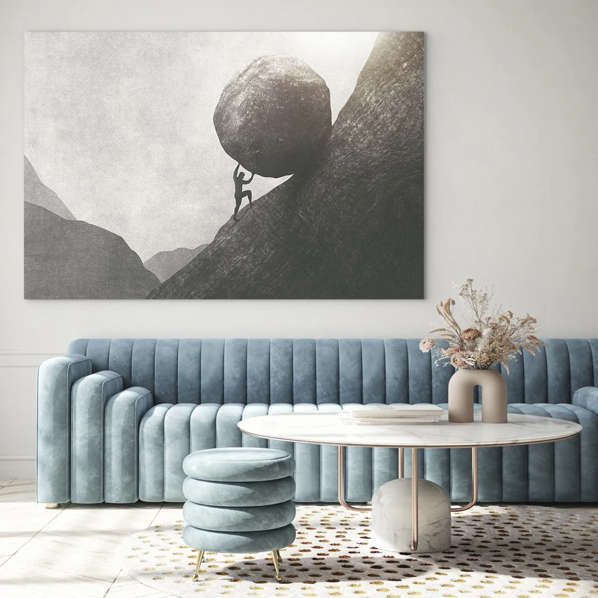 Obraz na skle - Verím, proti všetkej nádeji - 100x70 cm