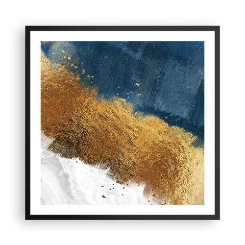 Plagát v čiernom ráme - Farby leta - 60x60 cm