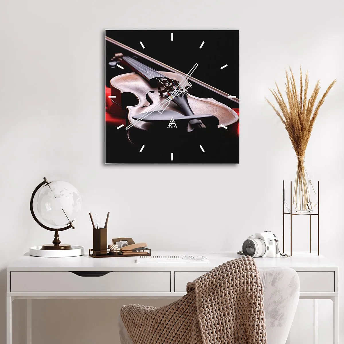 Nástenné hodiny - Hudba pocitov - 40x40 cm