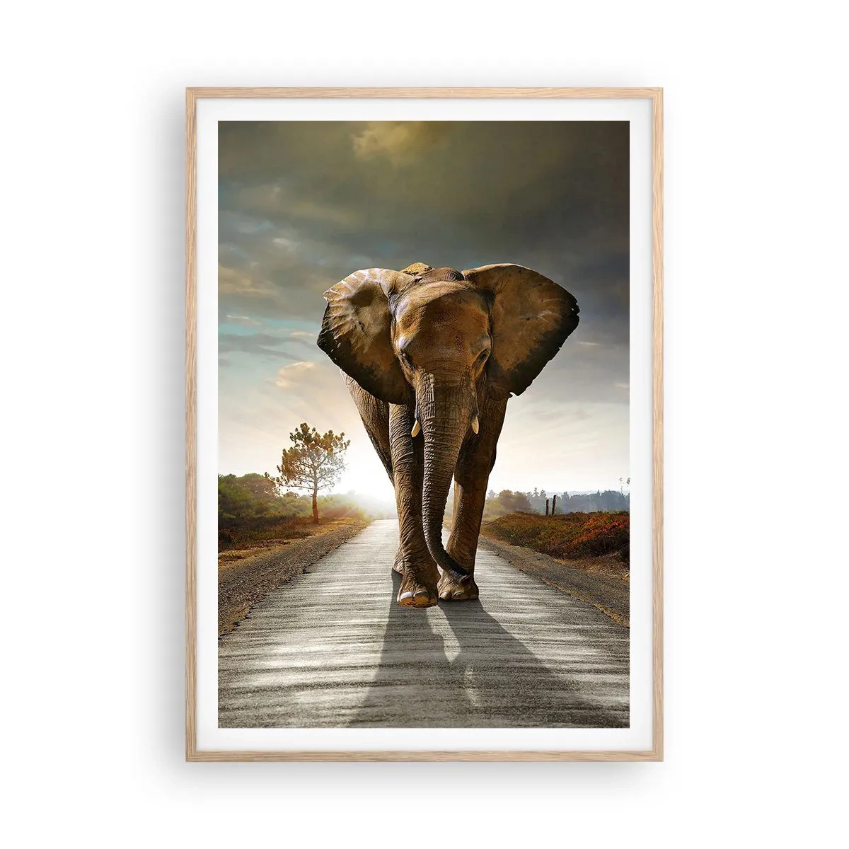 Plagát v ráme zo svetlého duba - A vôbec nie v sklade porcelánu - 70x100 cm