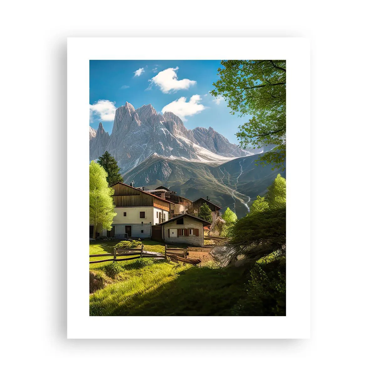 Plagát - Alpská idyla - 40x50 cm