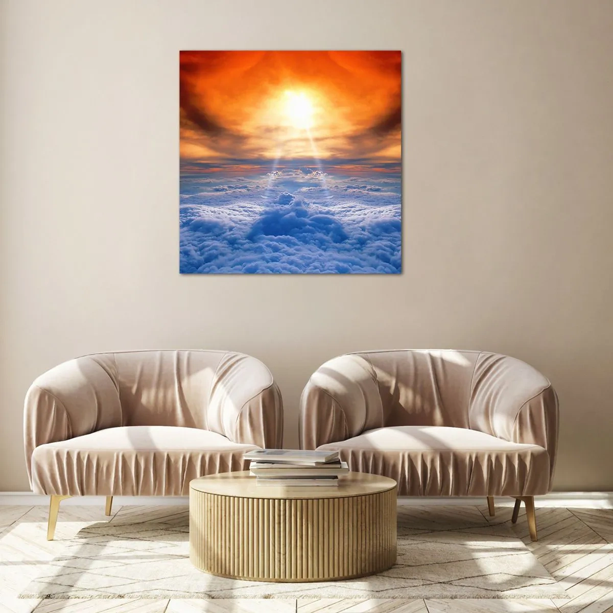 Obraz na skle - Mystická krajina - 40x40 cm