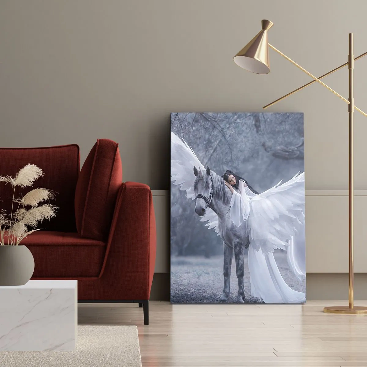Obraz na plátne - Nadšený okamih - 65x120 cm