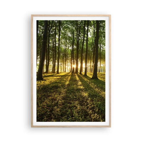 Plagát v ráme zo svetlého duba - Fotografie všetkých jarí - 70x100 cm