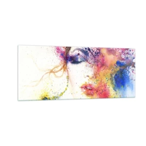 Obraz na skle - Dúhové závraty - 100x40 cm