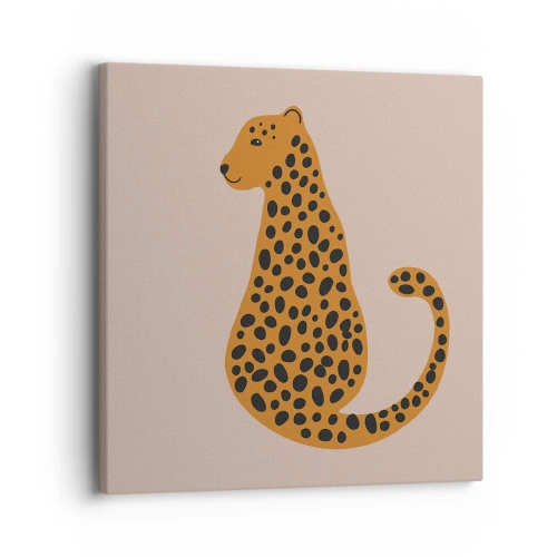 Obraz na plátne - Leopardný vzor je v móde - 30x30 cm