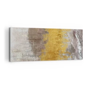 Obraz na plátne - Zlatistý závan - 100x40 cm