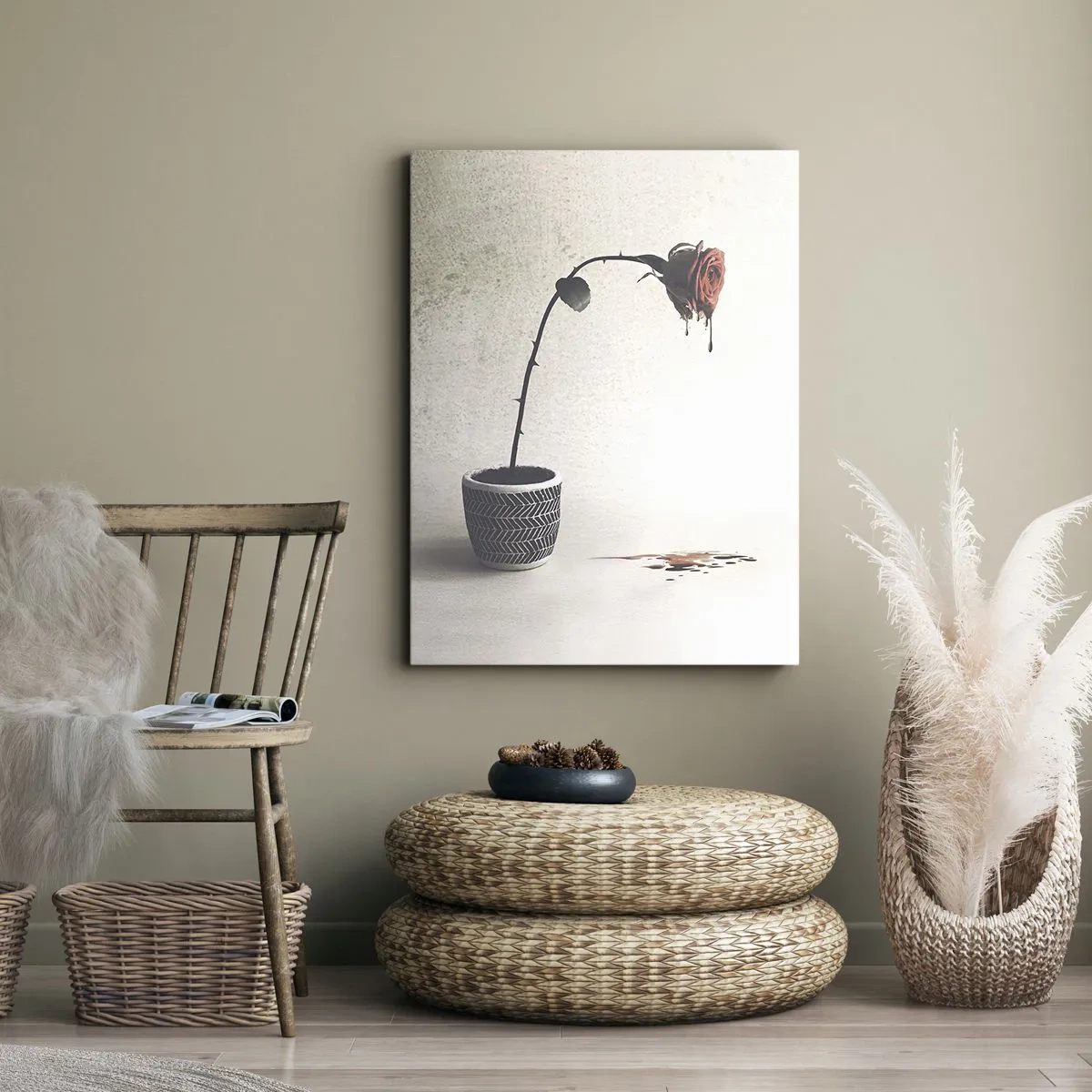 Obraz na plátne - Rosa dolorosa - 80x120 cm