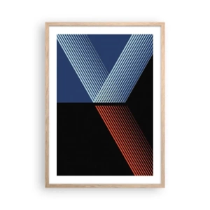 Plagát v ráme zo svetlého duba - Jednoduchý príbeh - 50x70 cm