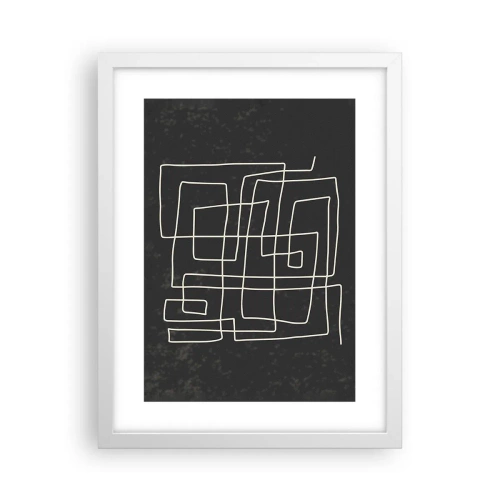 Plagát v bielom ráme - Nie je to tak jednoduché - 30x40 cm