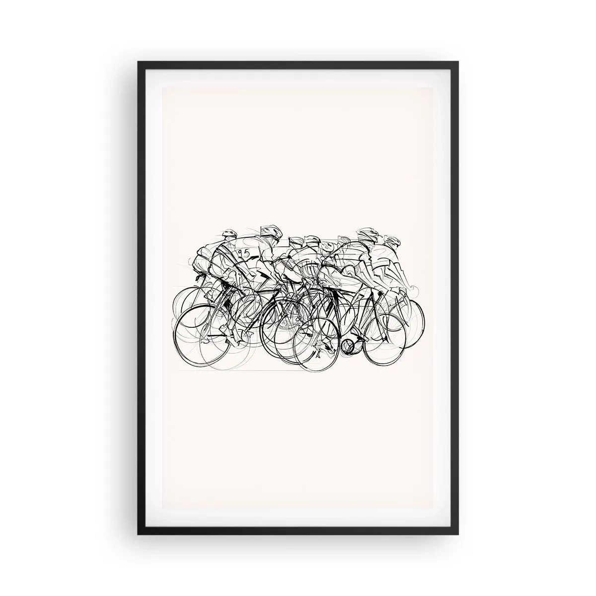 Plagát v čiernom ráme - Spoločne v tíme - 61x91 cm