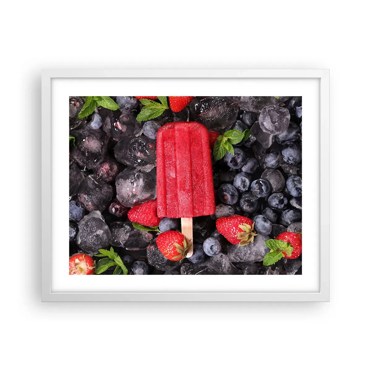 Plagát v bielom ráme - Chuť horúceho leta - 50x40 cm