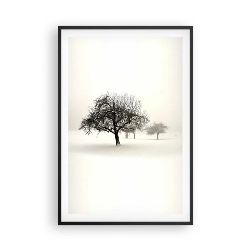Plagát v čiernom ráme - Zimný sen - 61x91 cm