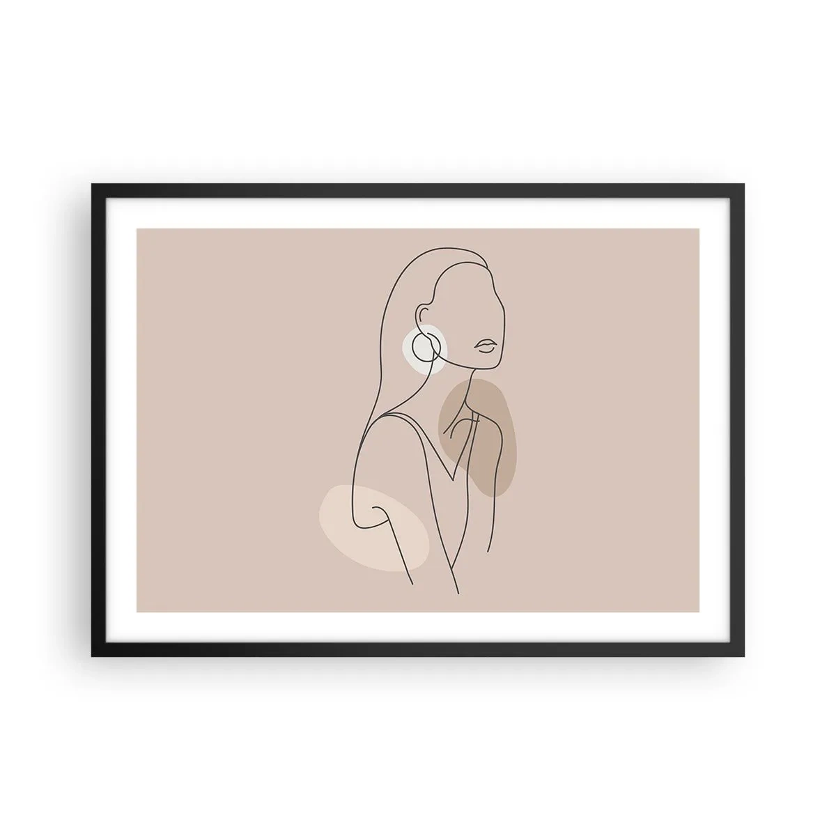 Plagát v čiernom ráme - Dievčenská ikona - 70x50 cm
