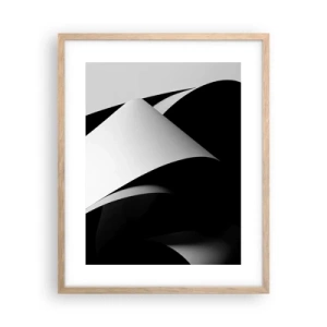 Plagát v ráme zo svetlého duba - Svetlo z hlbín tieňa - 40x50 cm