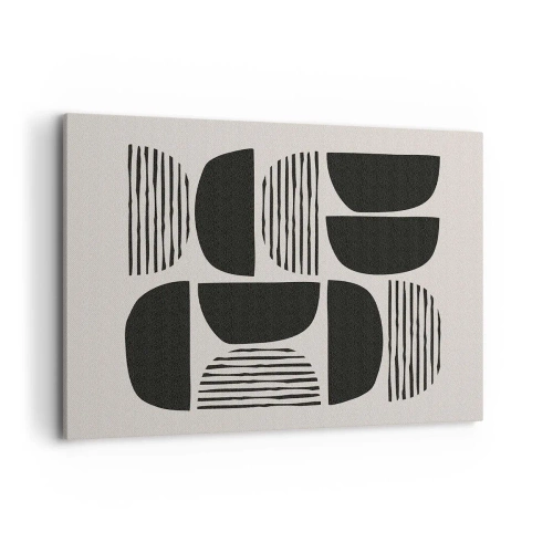 Obraz na plátne - Polovičaté sústavy - 100x70 cm