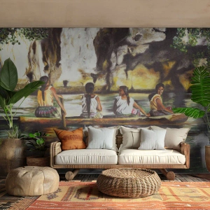 Fototapeta Premium Sand - V polynézskom raji - Cestuje, Krajina, Rieka - 400x280 cm