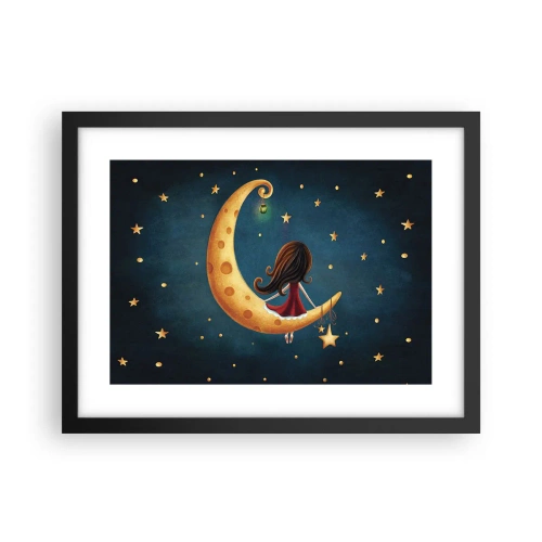 Plagát v čiernom ráme - Kedysi dávno… - 40x30 cm