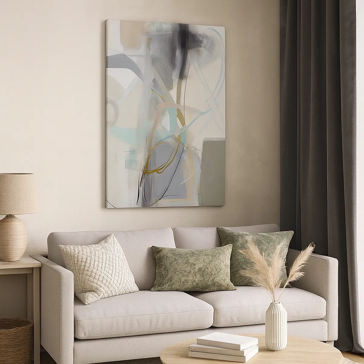 Obraz na plátne - Hmlistá abstrakcia - 50x70 cm