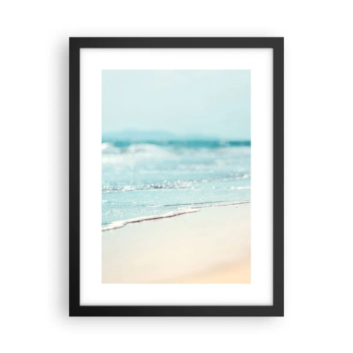 Plagát v čiernom ráme - Teplo a hluk - 30x40 cm