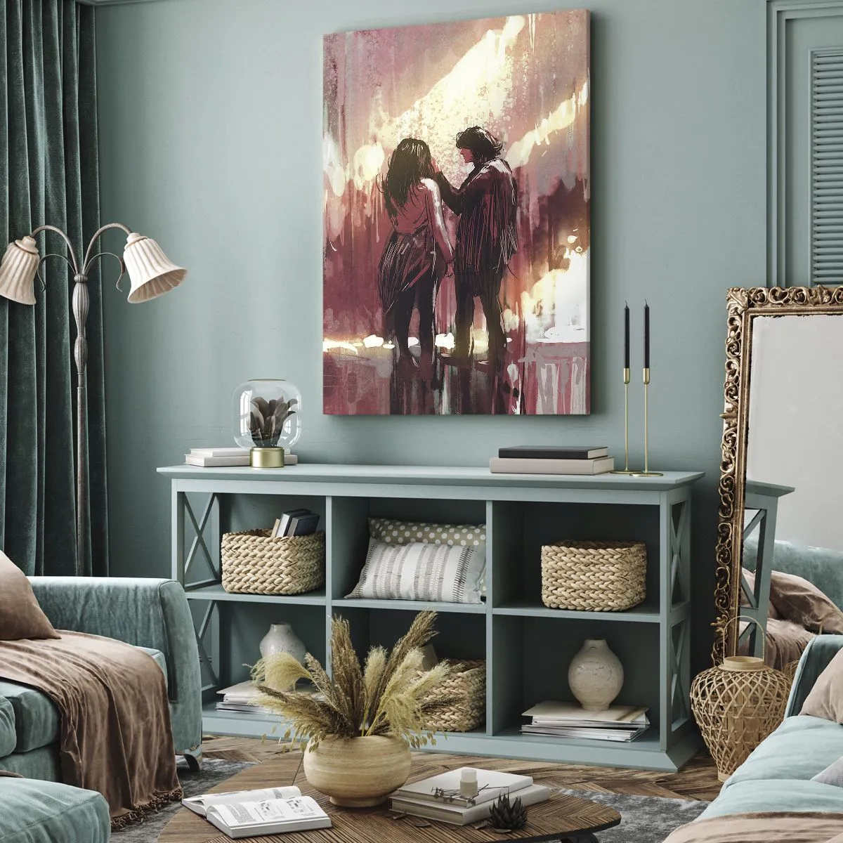 Obraz na plátne - Večný príbeh lásky - 65x120 cm