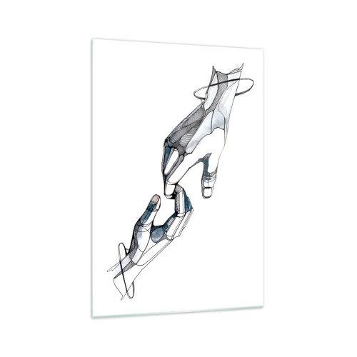 Obraz na skle - Dobré gesto - 70x100 cm